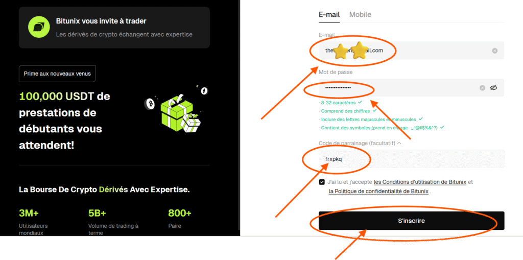 Comment Utiliser le Code de Parrainage Bitunix