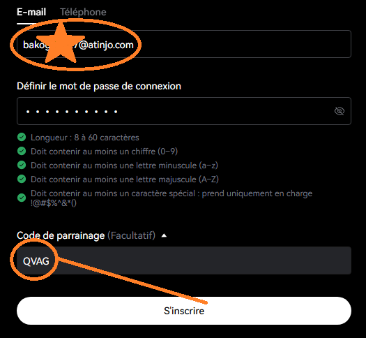 Code de Parrainage LBank